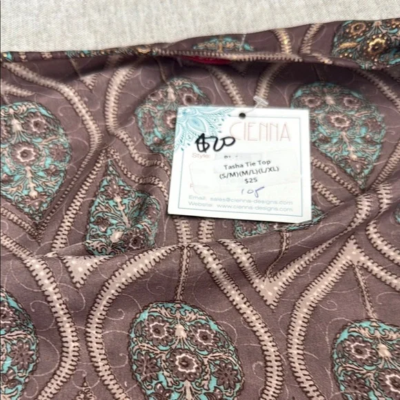 Bohemian Wrap Top with Bell Sleeves - Picture 2 of 7